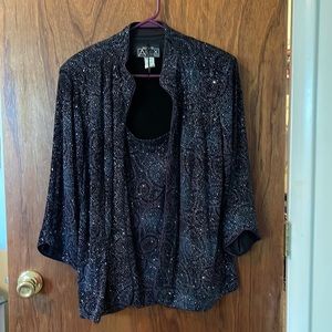 Beautiful sequins tank and jacket